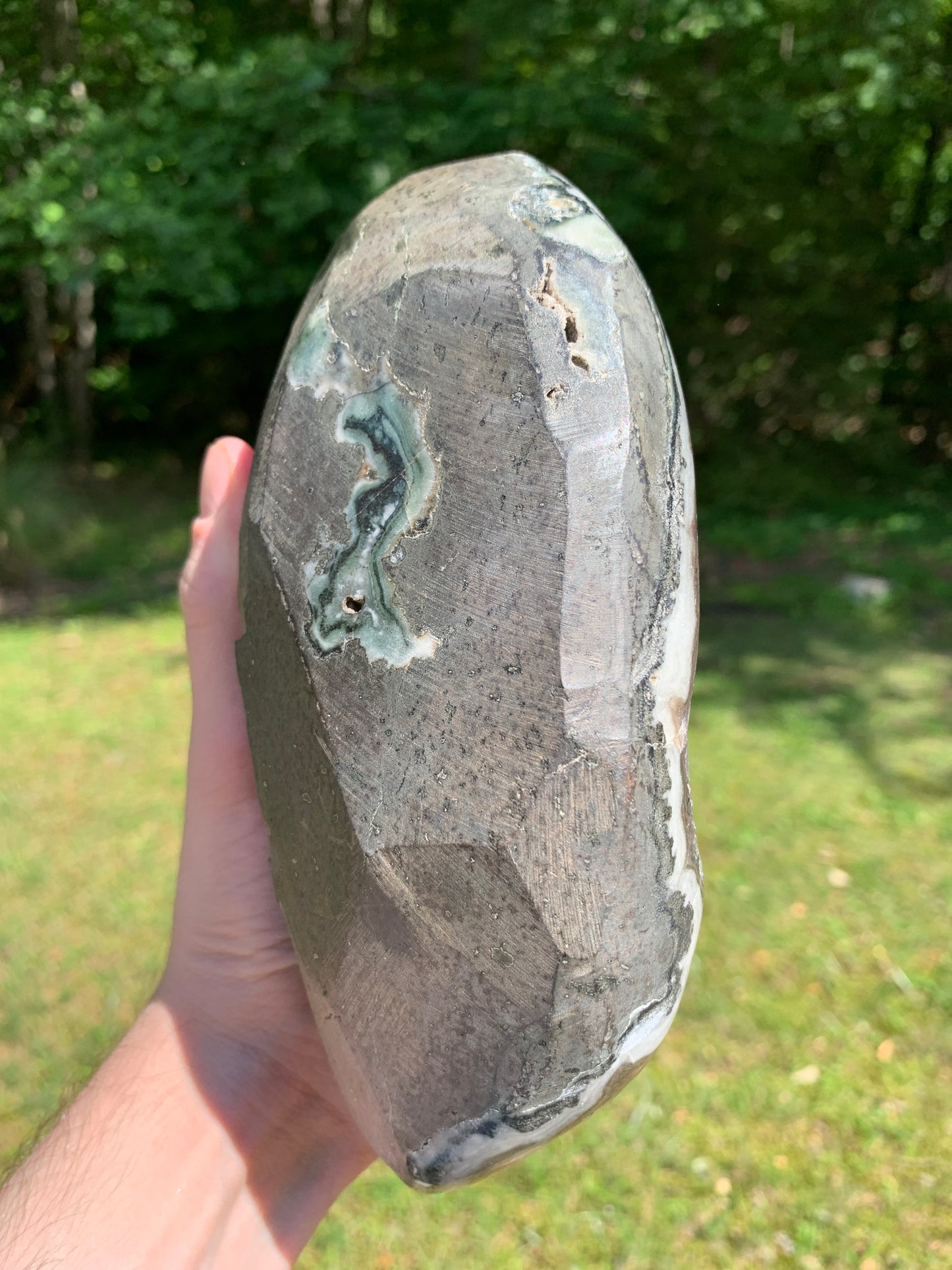 2.4KG Calcite Amethyst on Stand