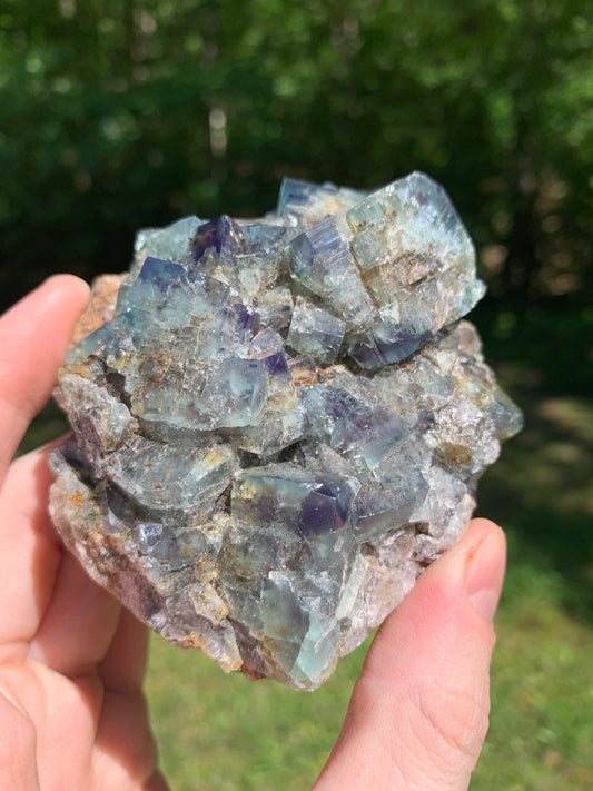 370g Fairy Holes Pocket Fluorite