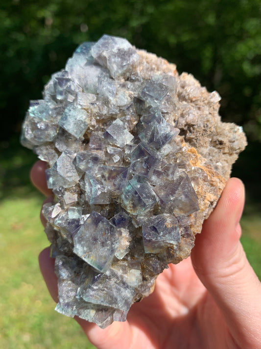 310g Fairy Holes Pocket Fluorite