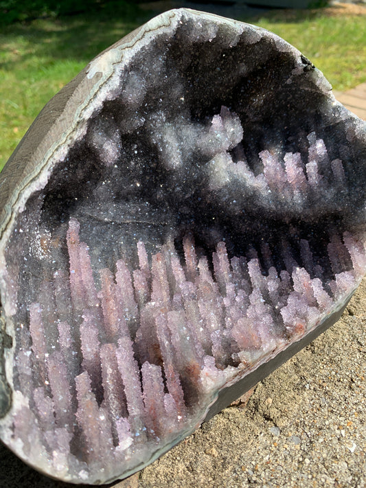 3KG Stalactite Amethyst Geode