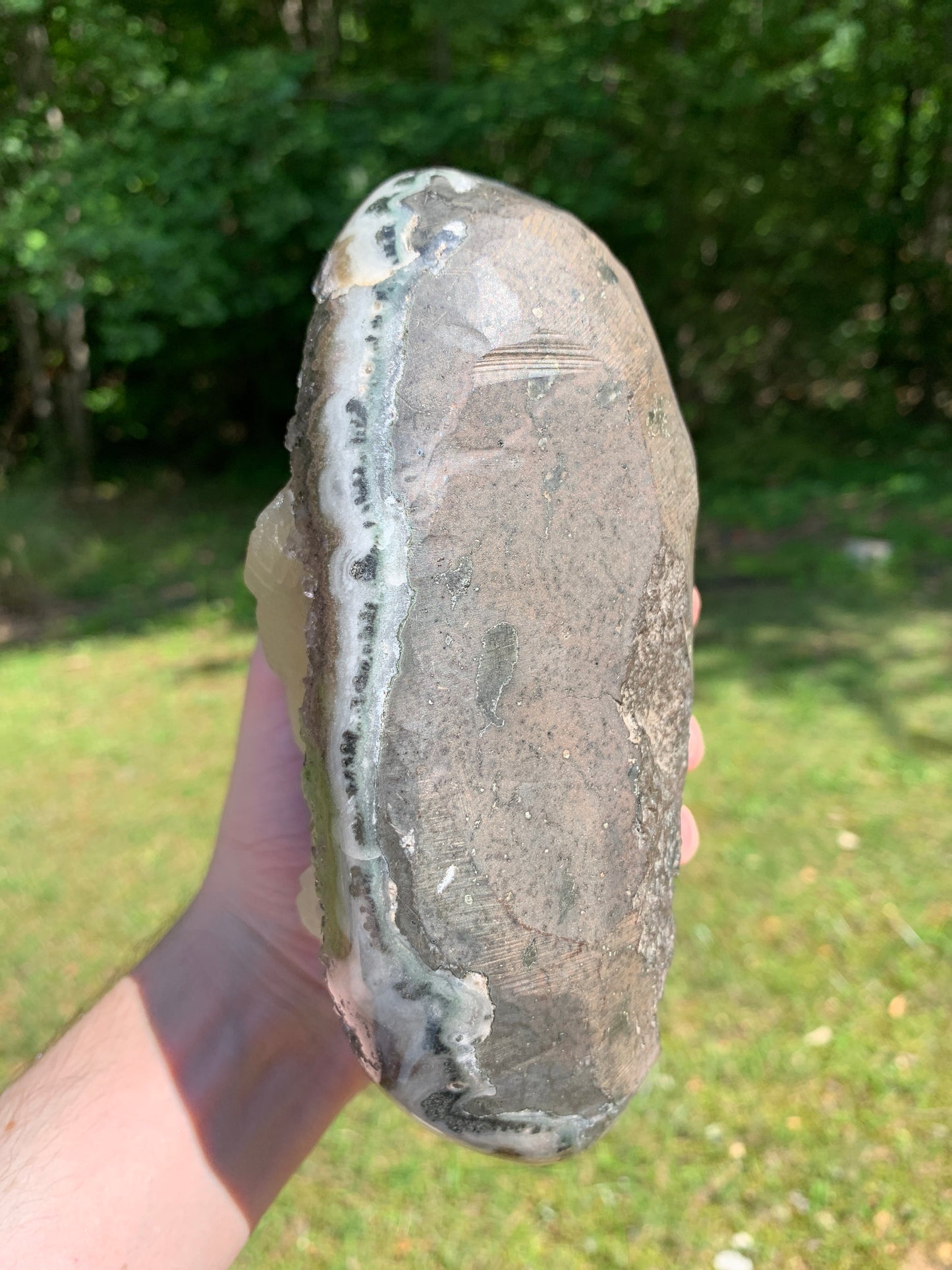 2.4KG Calcite Amethyst on Stand